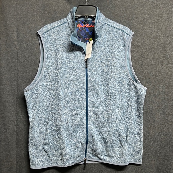NWT - Robert Graham KloseKnit Vest, Teal - Size 3XL - Picture 4 of 11